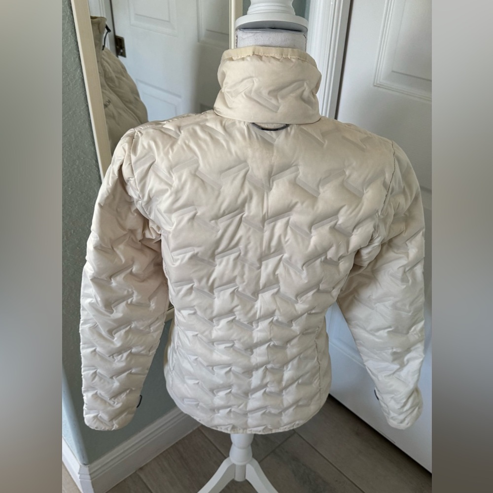 Columbia Golden Grove Quilted Puffer Jacket Women’s Small Cream Zip Lightweight - Picture 5 of 16